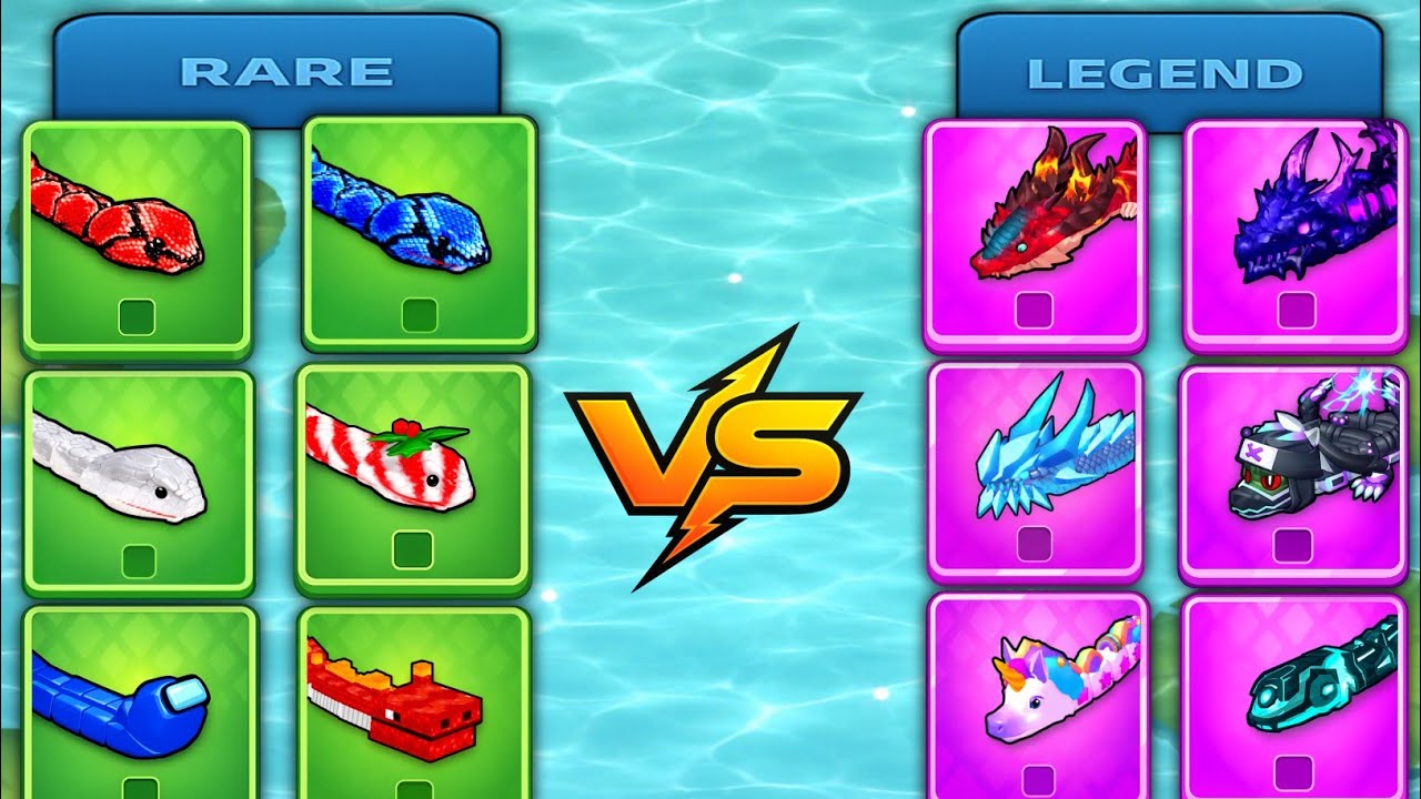 😱SNAKE CLASH IO🐍: RARE vs LEGEND—MAX LEVEL GAMEPLAY COMPARISON! WHICH SNAKE SKINS IS TRULY BEST!#182