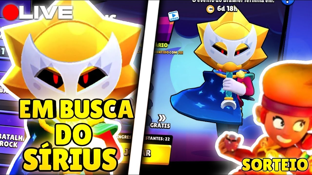 🔴 SORTEIO DE BRAWL PASS EM LIVE 100 LIKES=SKIN DA AMBER