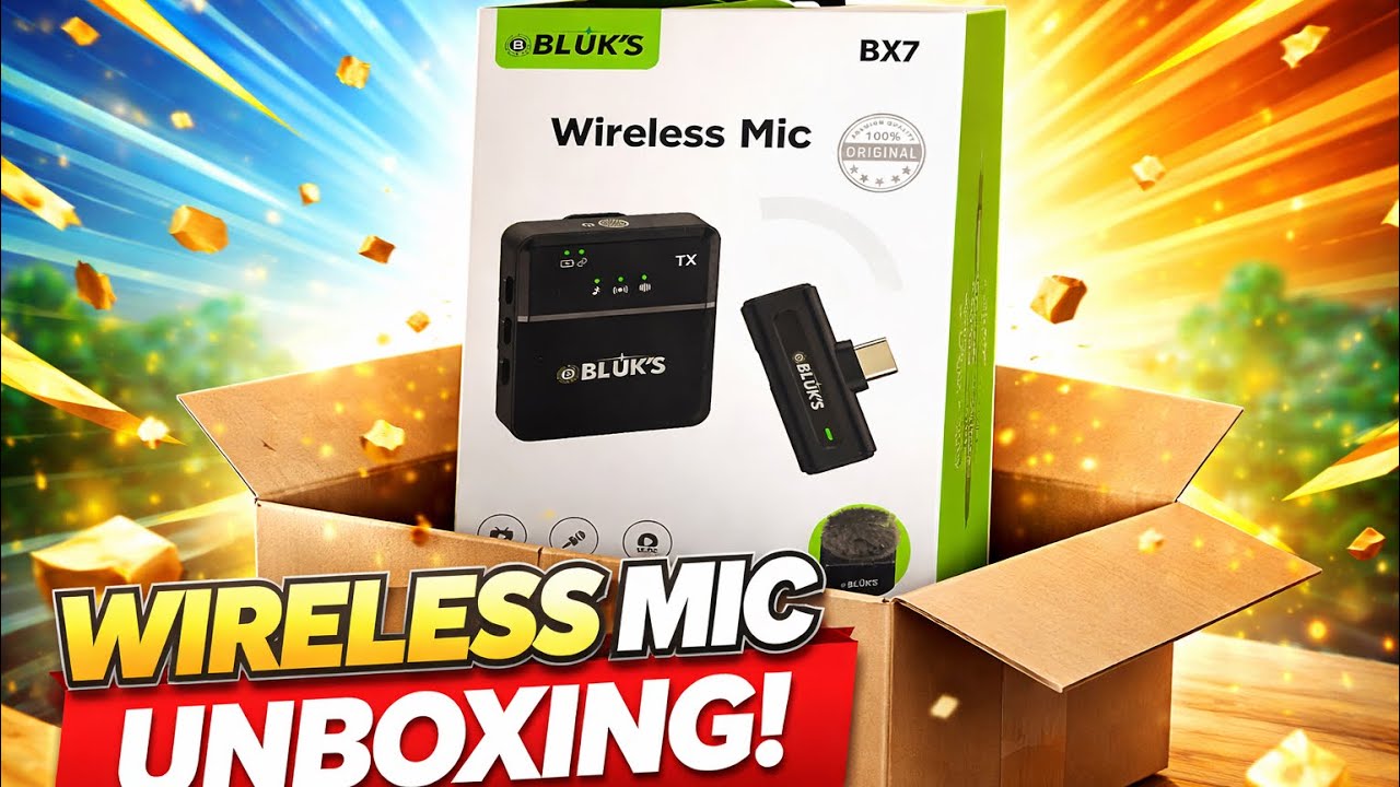 BX7 Wireless Mic Unboxing | Budget Mic Review 🔥