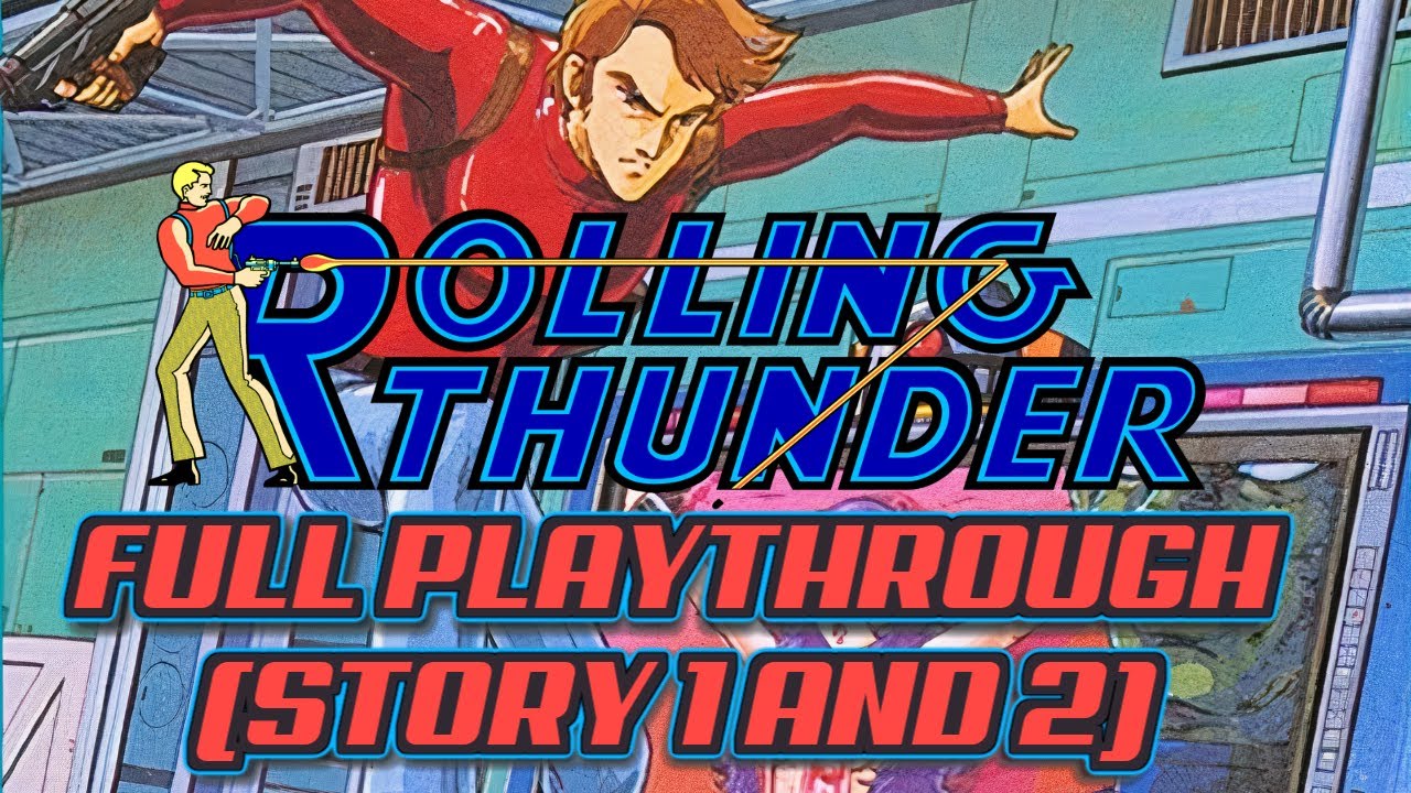 [4K] Rolling Thunder (1986) - Full Playthrough | Story 1 AND 2