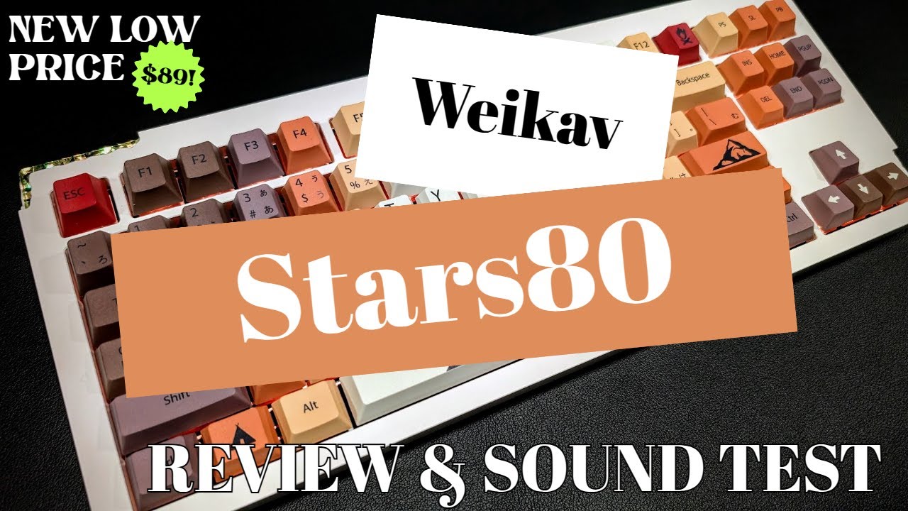 Обзор сборки и звукового теста Weikav Stars80 v2 MMD Ink Orange