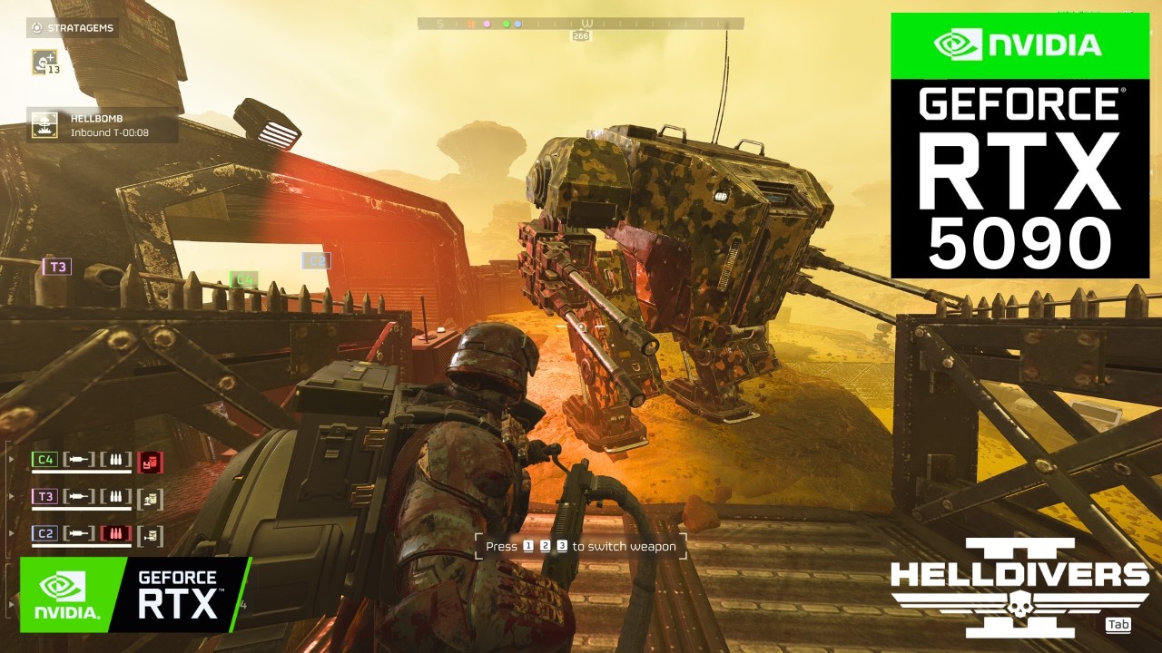 HELLDIVERS 2: LIBERATE CHARBAL on RTX 5090 32GB (4K Maximum Graphics)