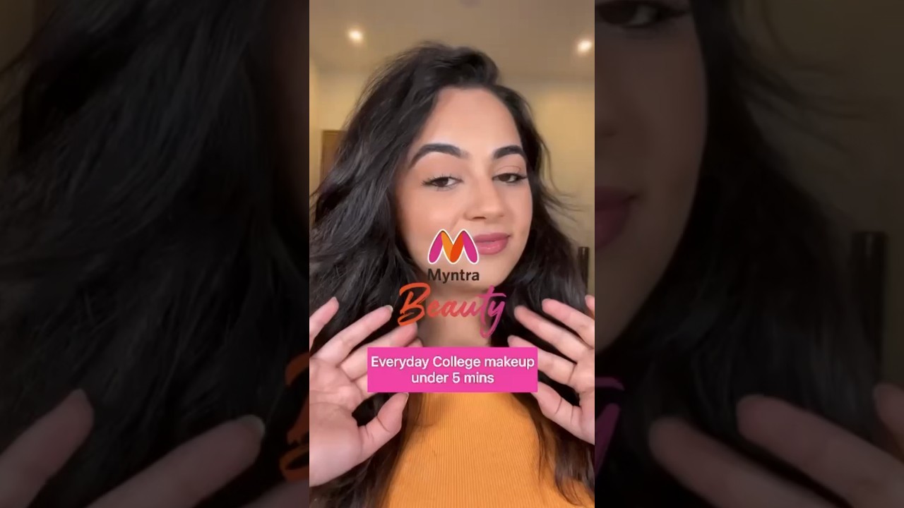 Everyday College Makeup In 5 Minutes | College Makeup Guide | Makeup Tutorial | Myntra #Shorts