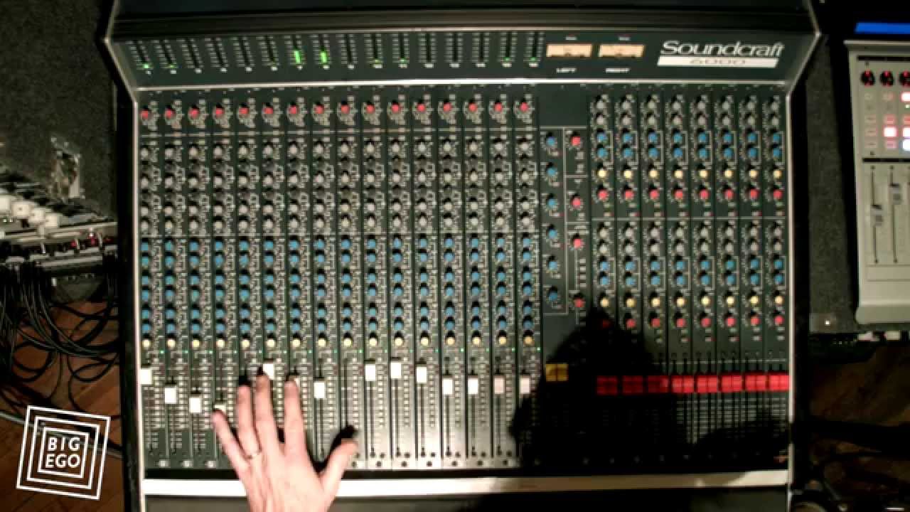 Soundcraft 6000 Recording Console Live Mixdown