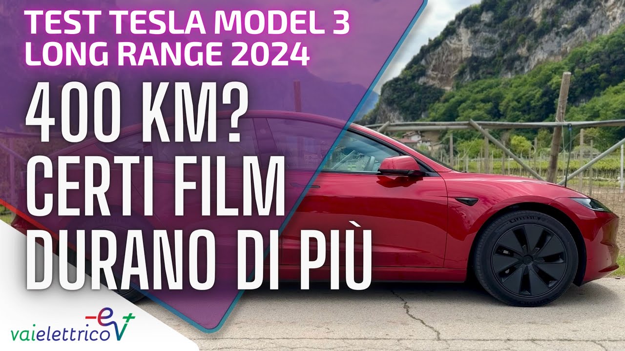 Test TESLA Model 3 Dual Motor 2024: 400 km? Alcuni FILM durano persino di più!