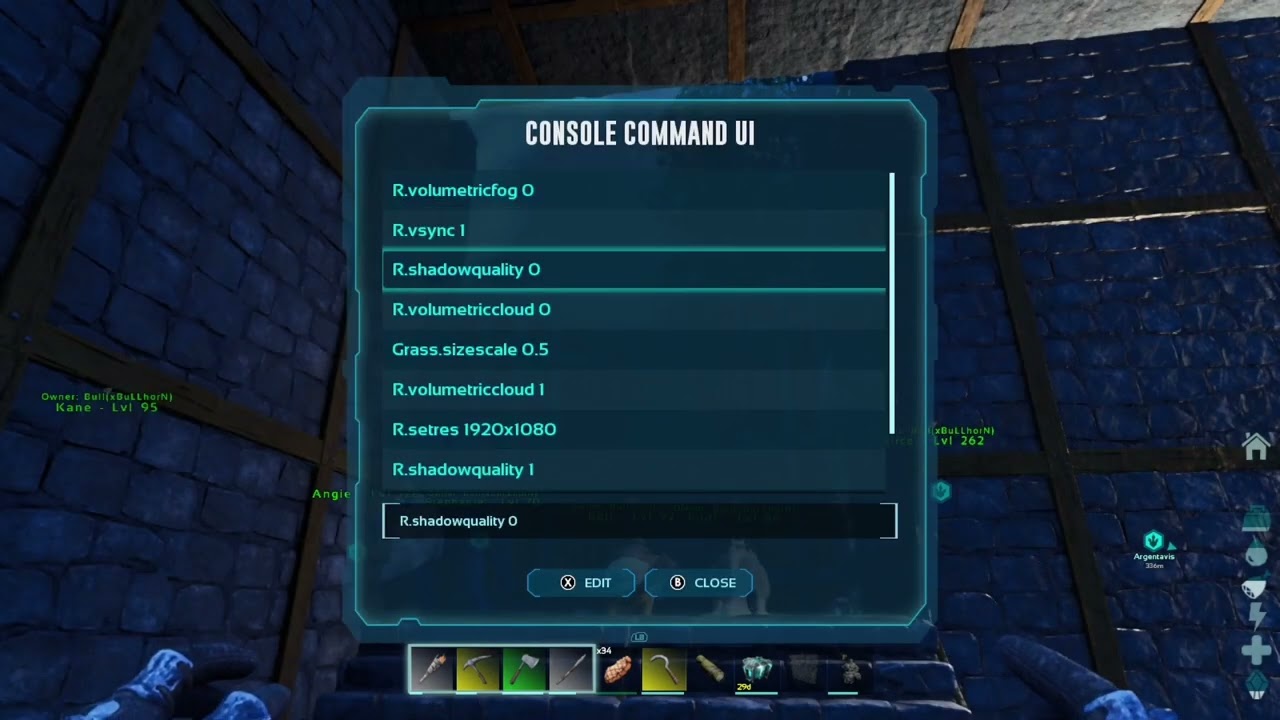 ark survival ascended console commands I use on xbox series s #arksurvivalascended #ark