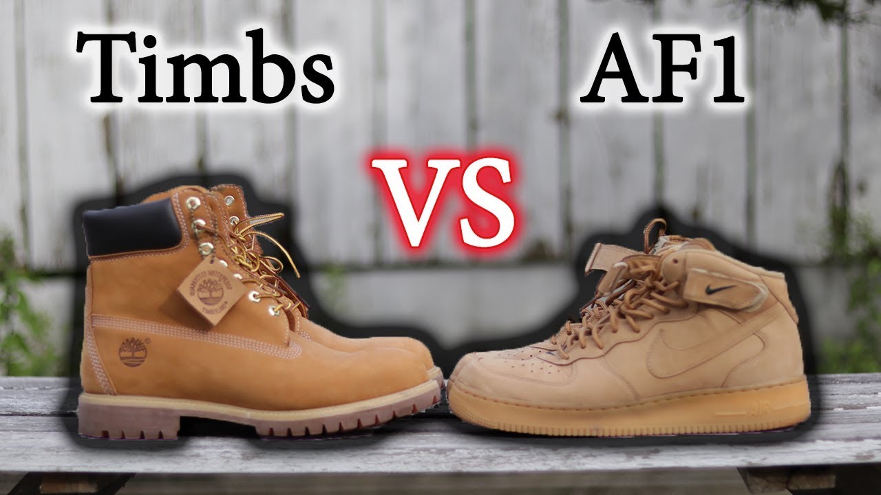 Essential Fall Sneakers | Air Force 1 Flax Vs Timberlands | Close Up & On Feet