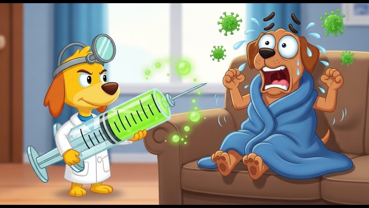 Sheriff Labrador is Sick! 🤒 Doctor Dodo to the Rescue! 🚑 Safety Tips for Kids