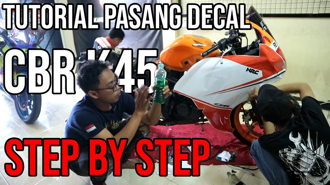 CARA PASANG DECAL CBR 150 K45 BY NUSAKAMBANGANSTICKER