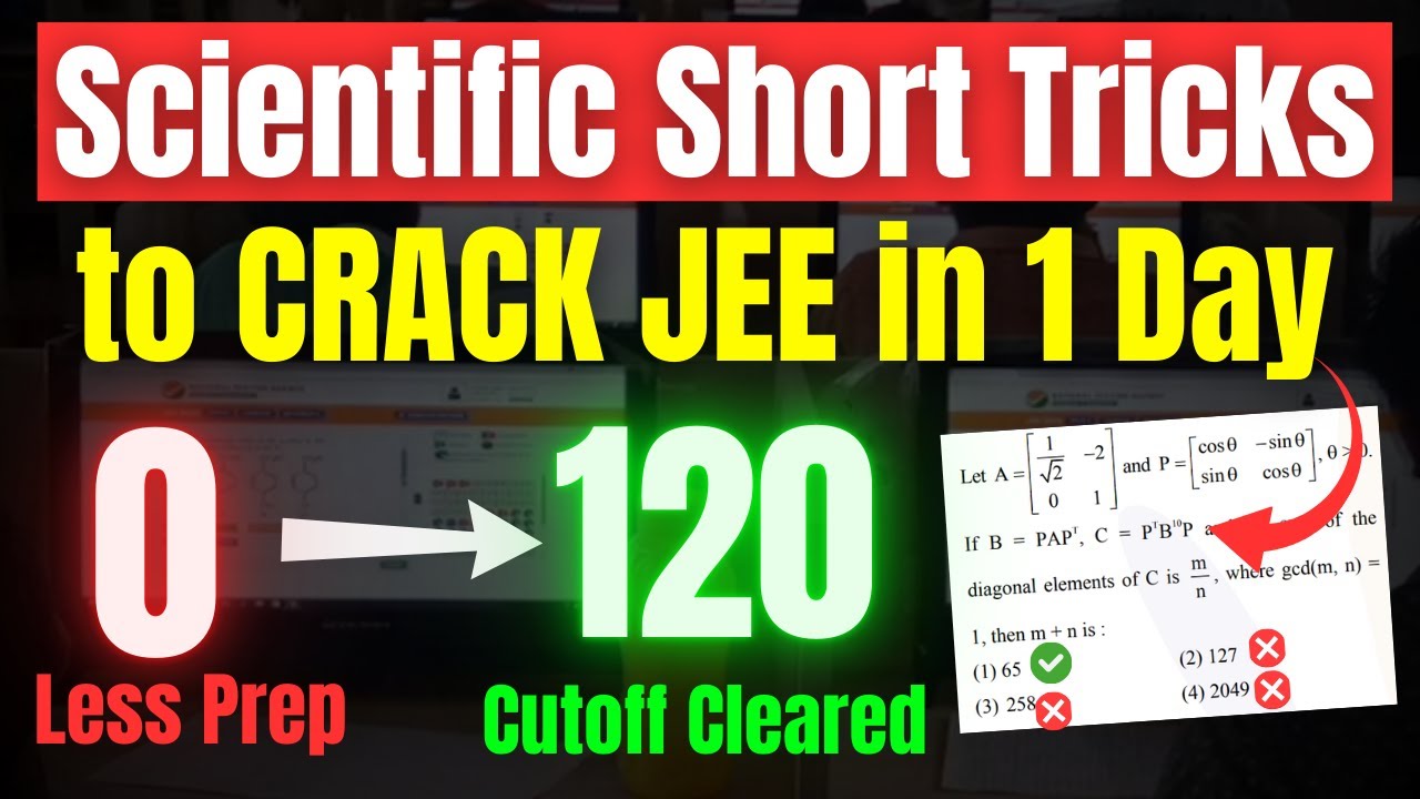 JEE Mains 2025 Best Short Tricks  (Part-9)🔥Crack JEE Mains 2025 in 1 day❤️ Last minute JEE tips