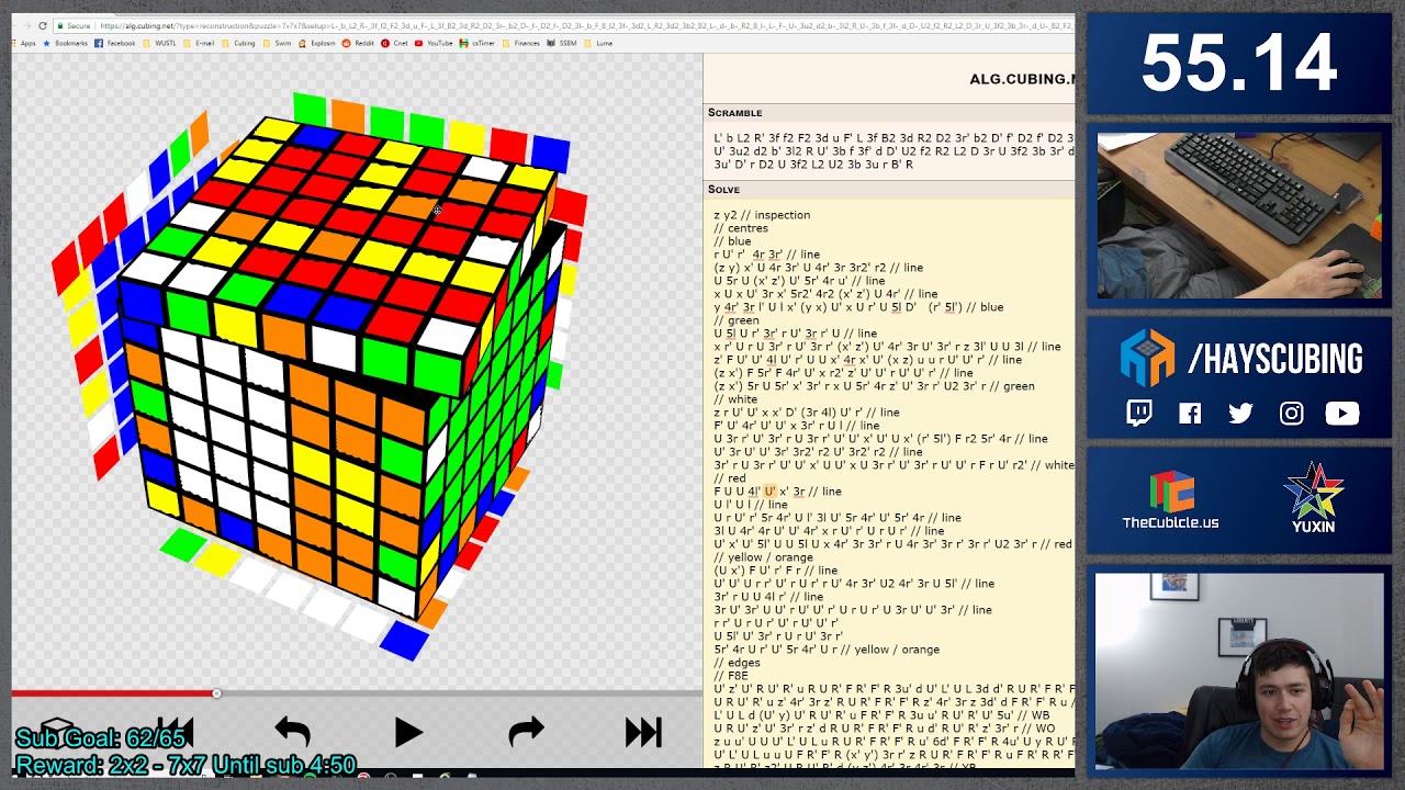 [Solve Analysis] 1:47.89 Official 7x7 Single - Max Park
