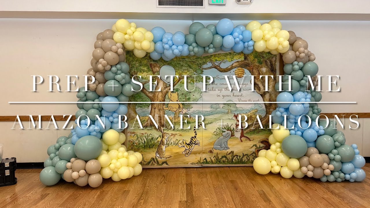 AMAZON BACKDROP | BALLOON TUTORIAL DIY | WINNIE THE POOH