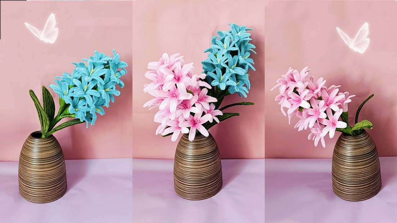 DIY with pipe cleaner - Easy DIY Hyacinth Flowers for Beginners – Transform Your Space - KESA DIY