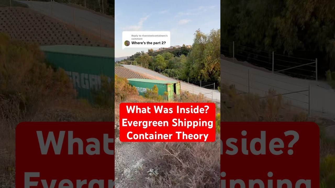 Have you heard of the Evergreen shipping container theory? #shippingcontainer #evergreen