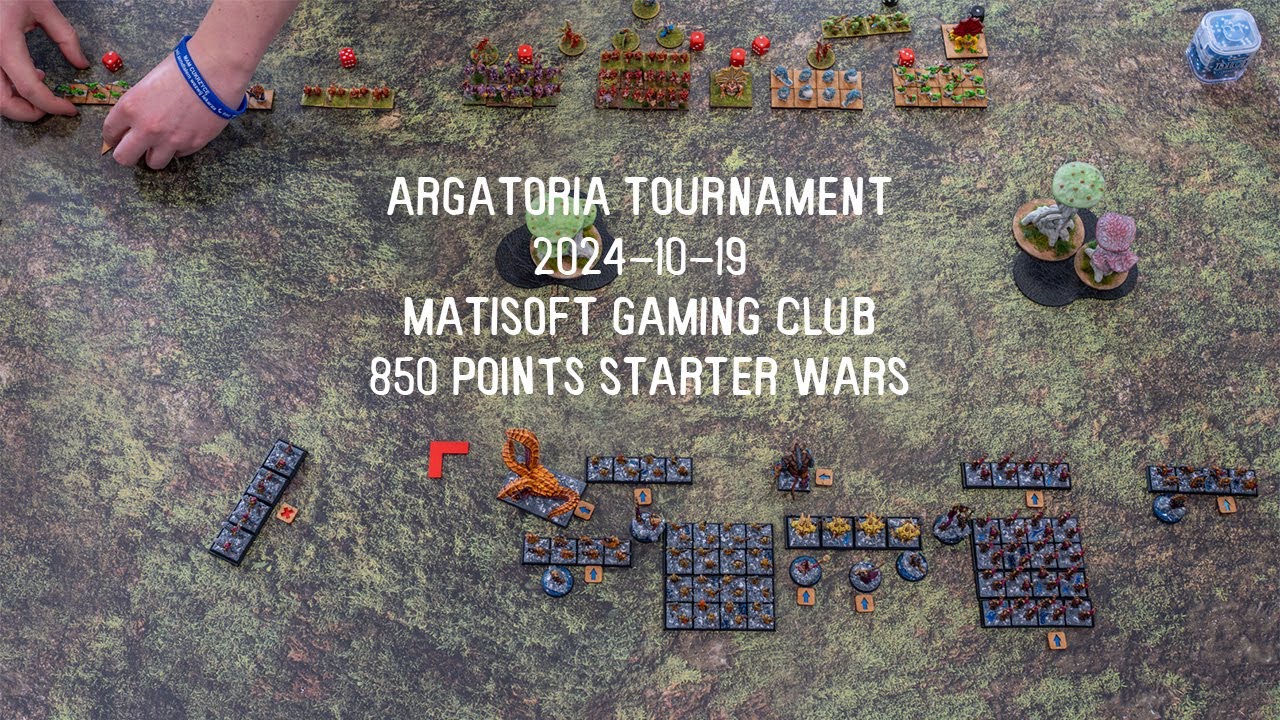 Argatoria 10mm Tournament Highlights | Matisoft Gaming Club Warsaw | 850 points Starter Wars Ruleset