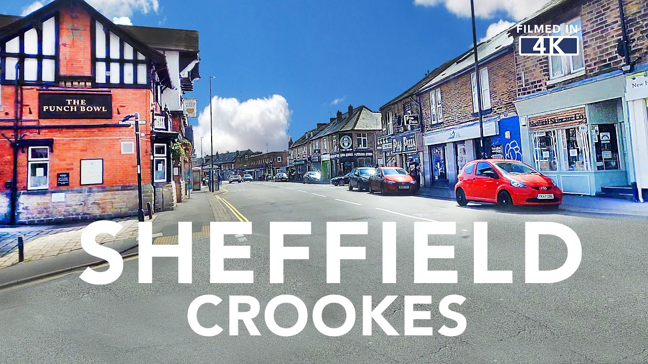 CROOKES SHEFFIELD - A walk through Crookes in Sheffield, Yorkshire, England - Filmed In 4K