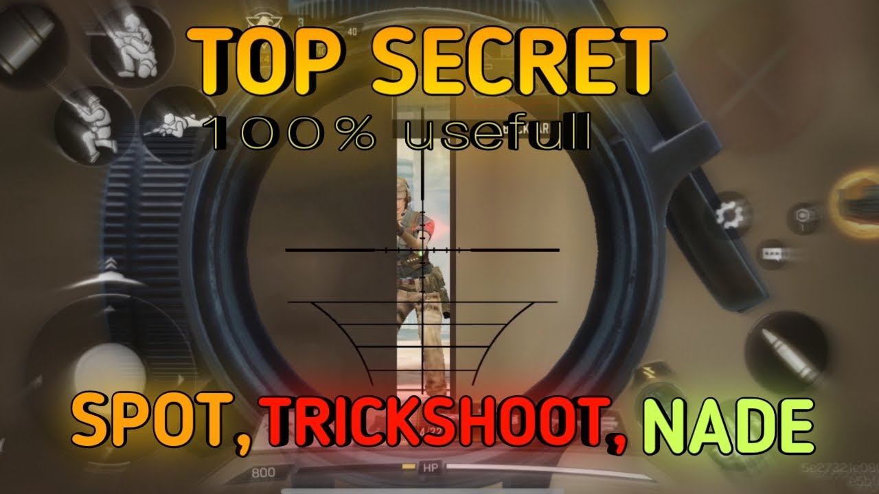 PROS TOP SECRET INVISIBLE SPOT, PRONE GLITCH, TRICKSHOOT, AND GRENADE #1