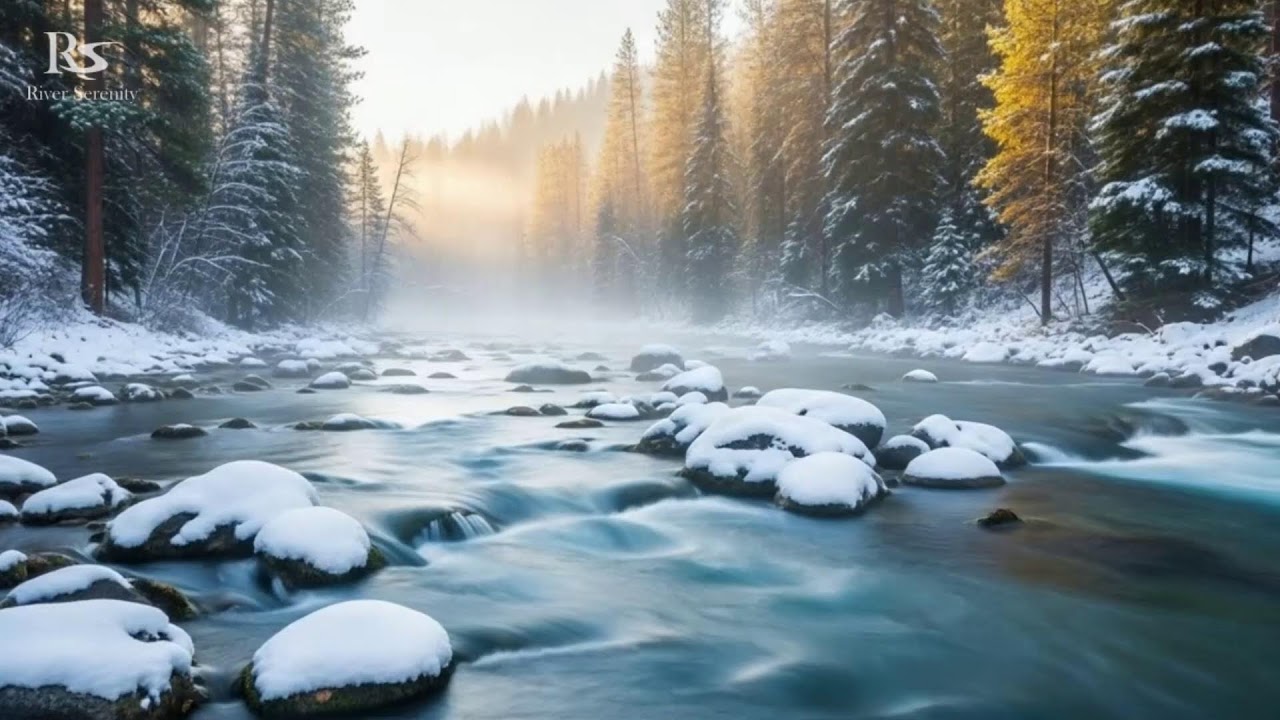 Soothing River Sounds for Sleeping with Calm Flowing Water Ambience for Peaceful Night Rest