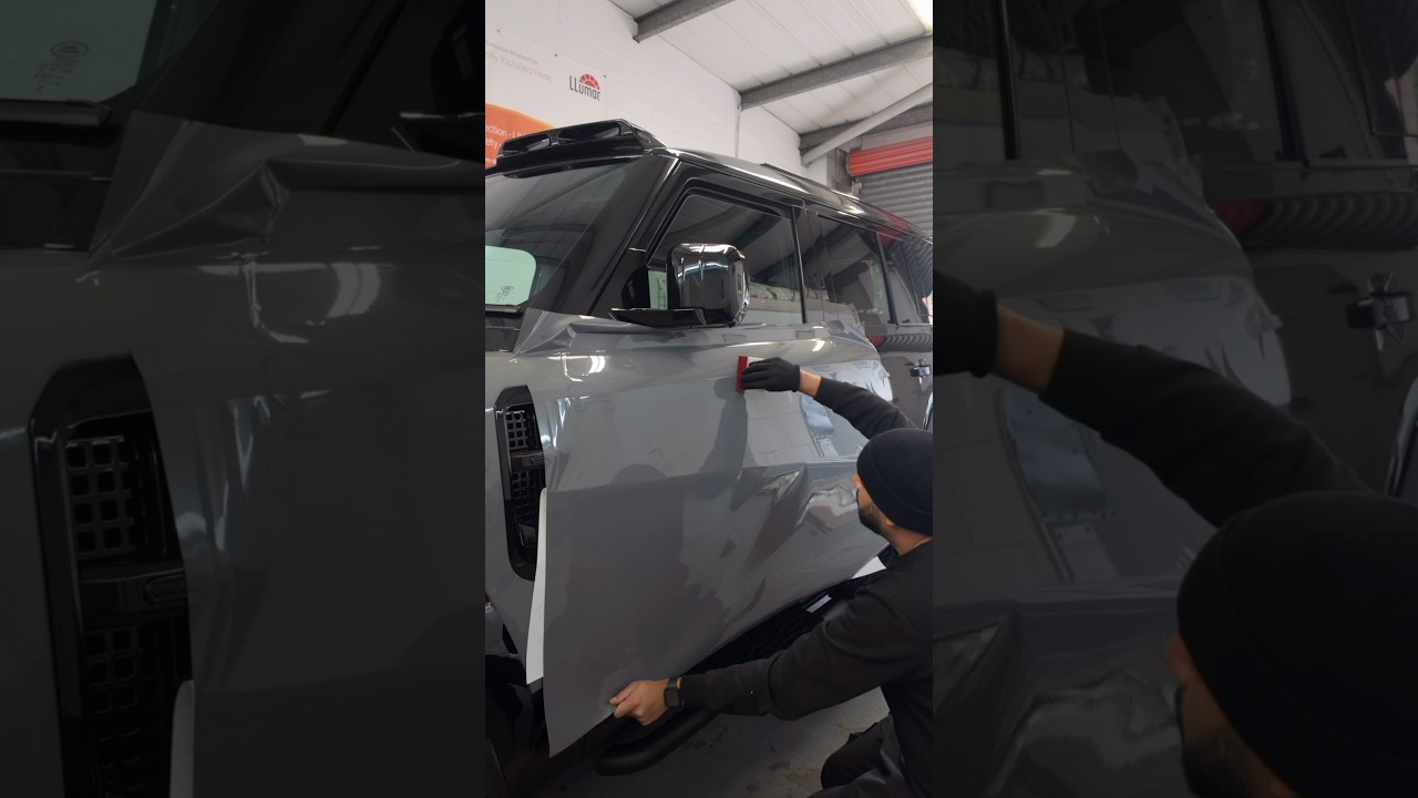 LAND ROVER DEFENDER - URBAN DEFENDER - FULL WRAP IN NARDO GREY - PART 2 - MANCHESTER - CAR WRAPS UK
