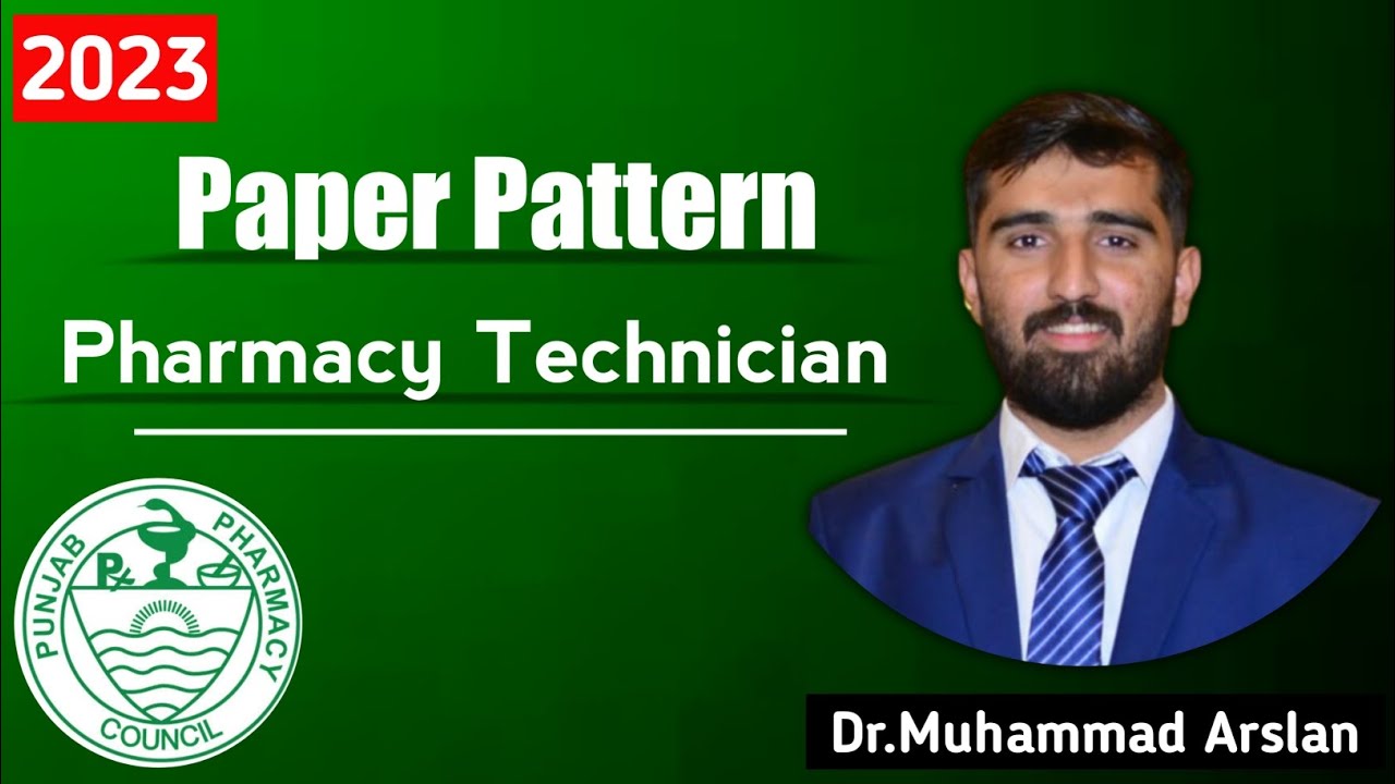 Pharmacy Technician Paper Pattern 2023 #pharmacist #pharmacyexam #paperpattern2023 #exams #exam