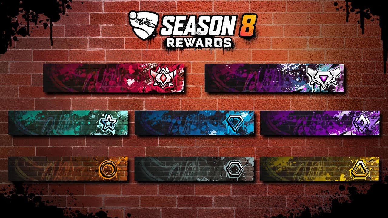 NEW SEASON 8 COMPETITIVE REWARDS IN ROCKET LEAGUE!