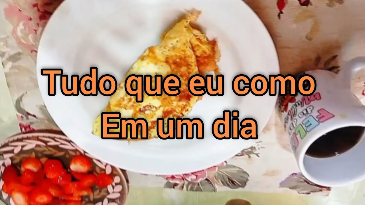 Tudo o que eu como em um dia 🔥💕| Dieta 