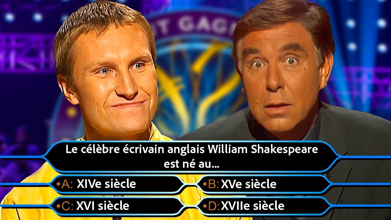 Qui Veut Gagner des Millions ? - Philippe (p2), Jean-Philippe, Housseni, Sebastien (p1) | 16-08-2002
