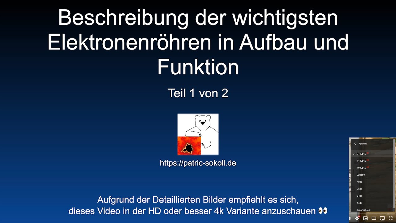 Beschreibung der wichtigsten Elektronenröhren in Aufbau und Funktion - Teil 1 von 3