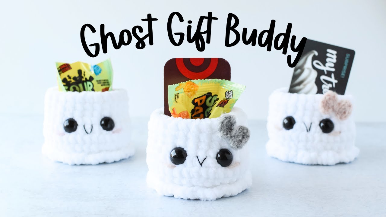 Как связать крючком призрачного друга на Хэллоуин👻