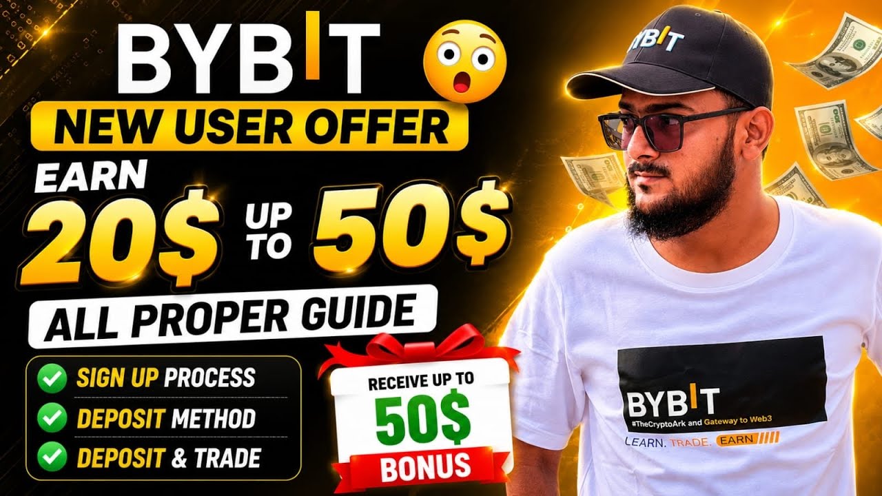 BYBIT Se 20$ Sa $50 Tak Bonus Earn Karein FREE 🚀 Step By Step New User Full Guide 🔥