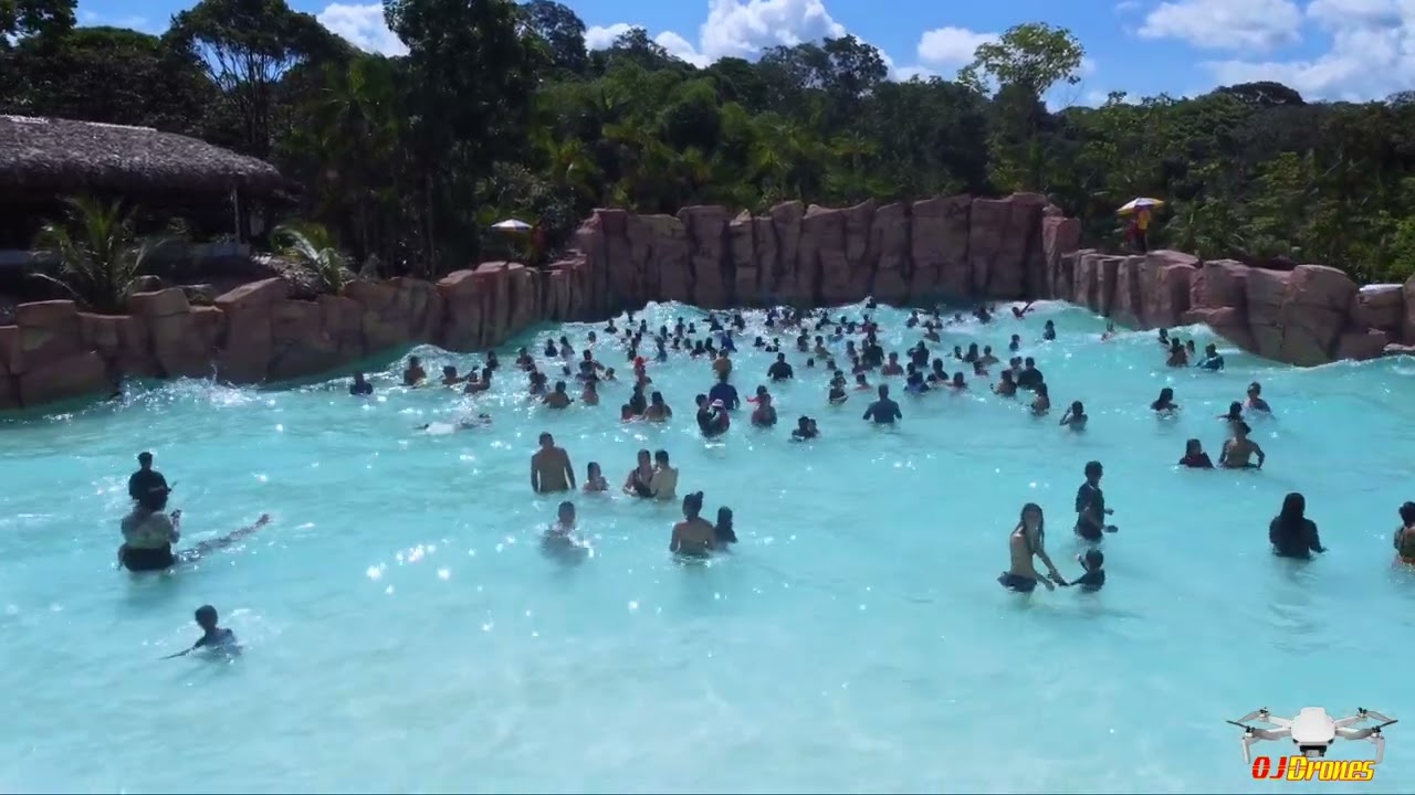 filmagens aéreas do parque aquático, Guará Acqua Park.