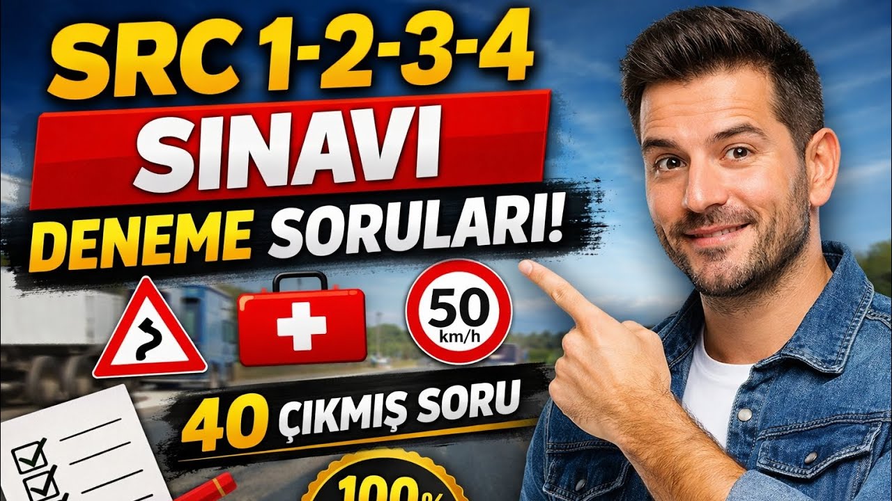 SRC 1-2-3-4. Sınavı Deneme Soruları 2026| 40 Çıkmış Tarzı Soru ve Çözümleri