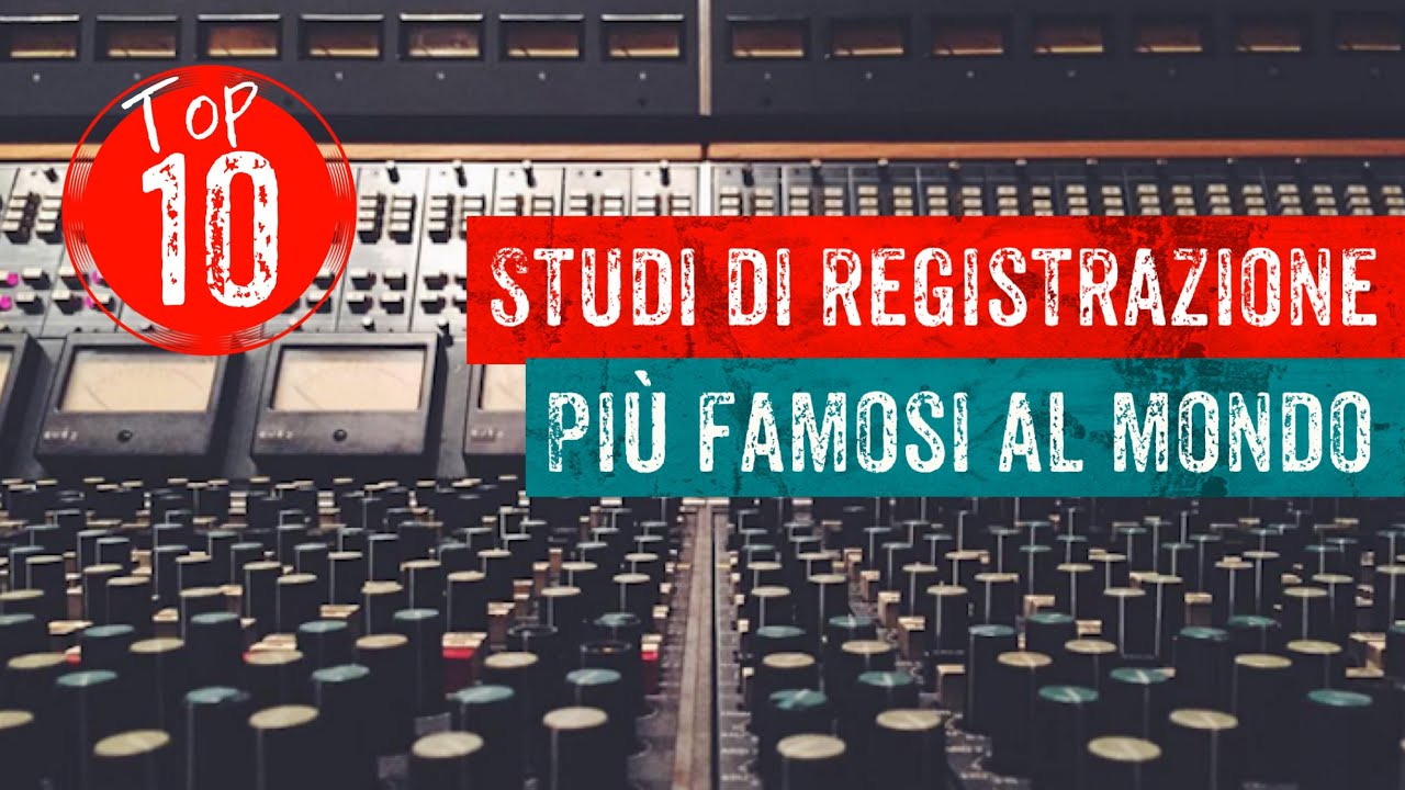 I 10 STUDI DI REGISTRAZIONE (+1 in Italia) più FAMOSI al mondo // Drum Vlog Ep#19