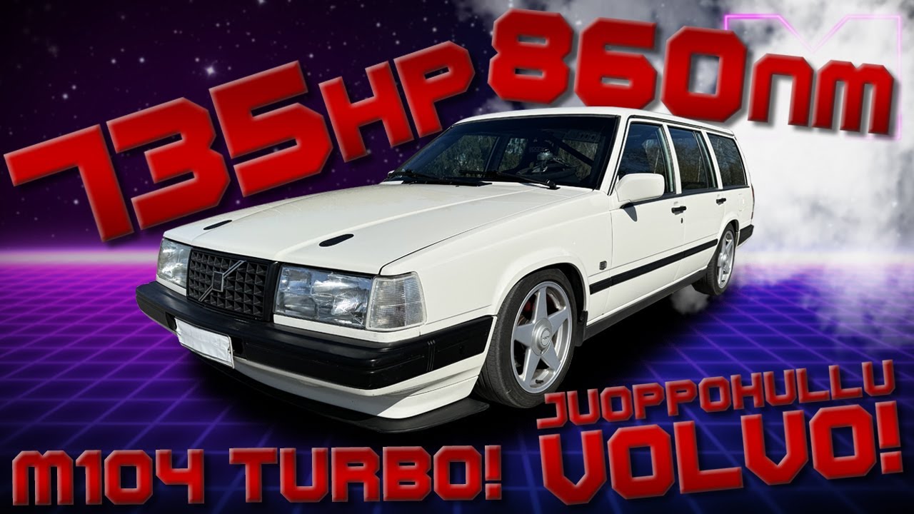 KOEAJOSSA - (PELOTTAVAN VIRITETTY!) VOLVO 940 M104 TURBO -96 (4K)