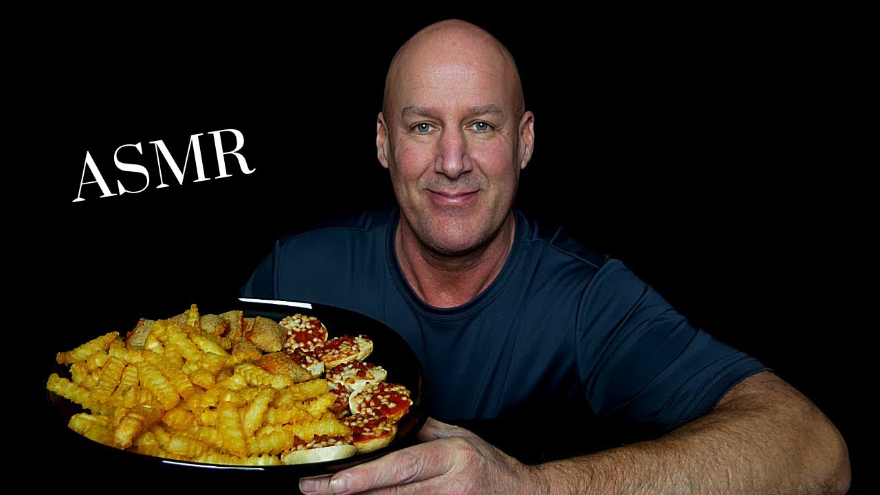 АСМР: БУЛОЧКИ С ПИЦЦЕЙ, КУСОЧКИ БУБЛИКОВ И ХРУСТЯЩИЙ КАРТОФЕЛЬ ФРИ (ЗВУКИ ЕДЫ) ПЛЮС ВРЕМЯ ПОЧТЫ!!...
