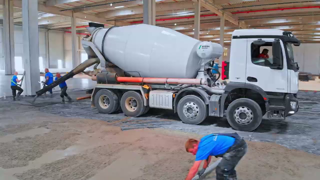 Kanóc Beton Kft. Ipari padló készítése Lazer Screed  segítségével.
