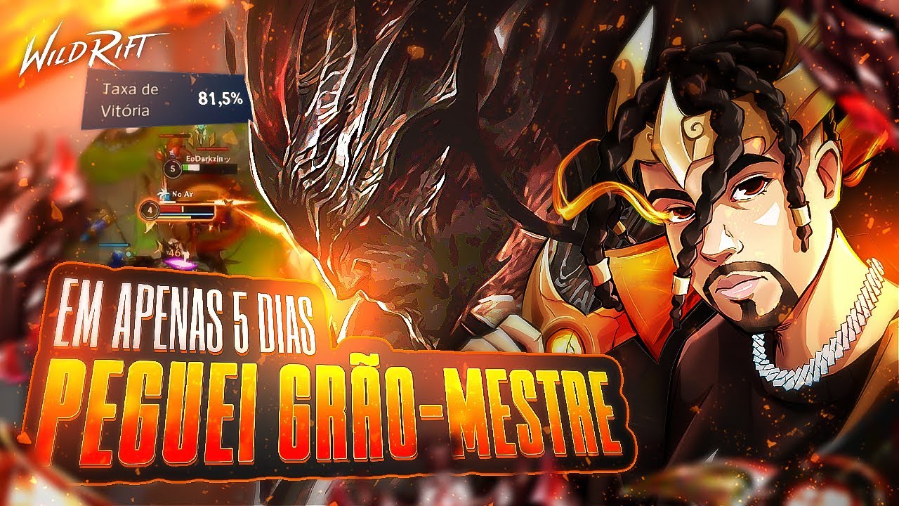 VEJA COMO EU PEGUEI GRÃO MESTRE JOGANDO DE YASUO! LoL WILD RIFT