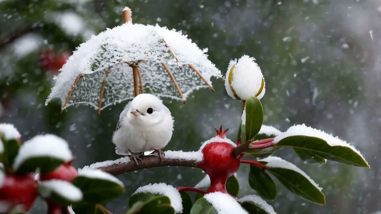 Calming Light Music for Stress Relief | Peaceful Sounds to Unwind & Adorable Birds to Heal You
