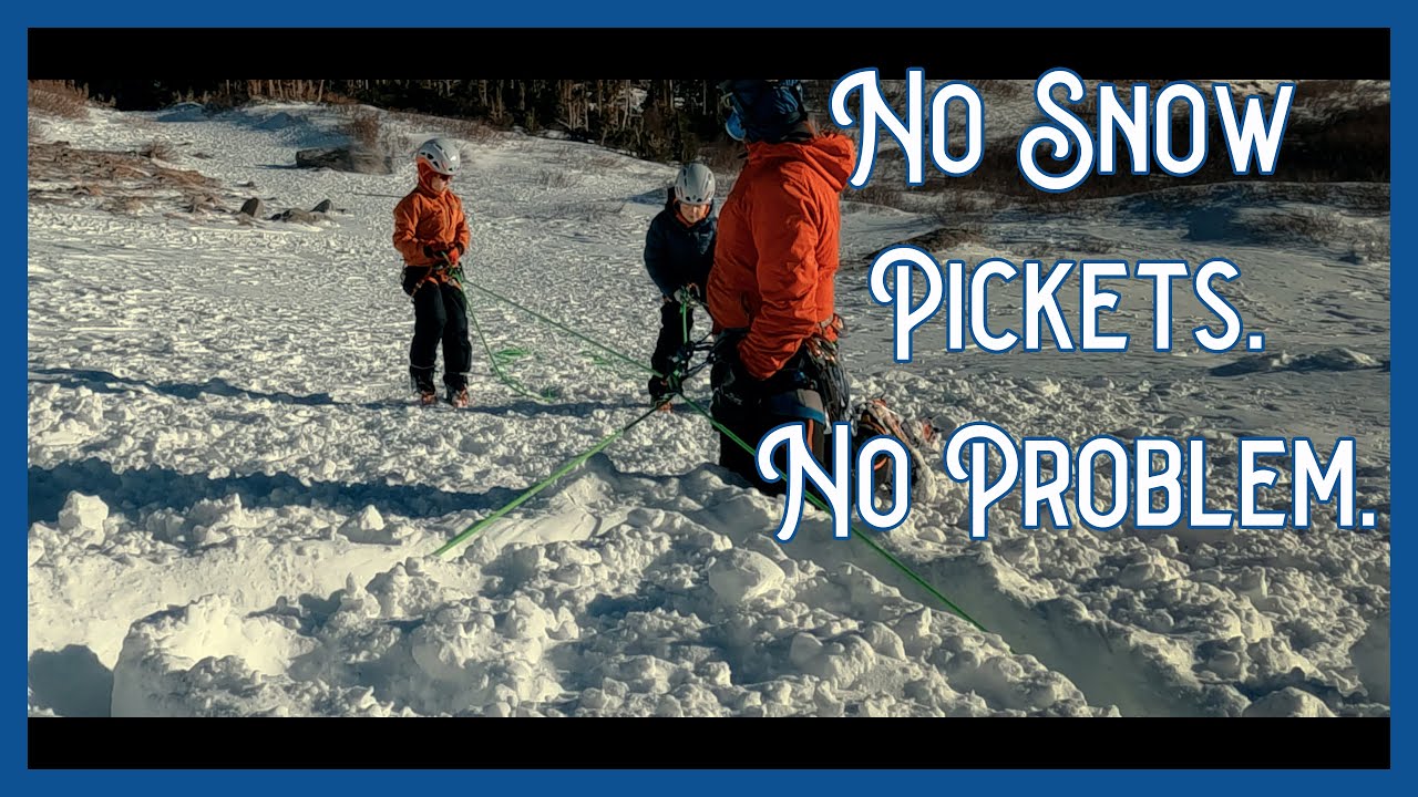 Rappel Anchors on Snow Without Snow Pickets: the Snow Bollard and T-Slot Options