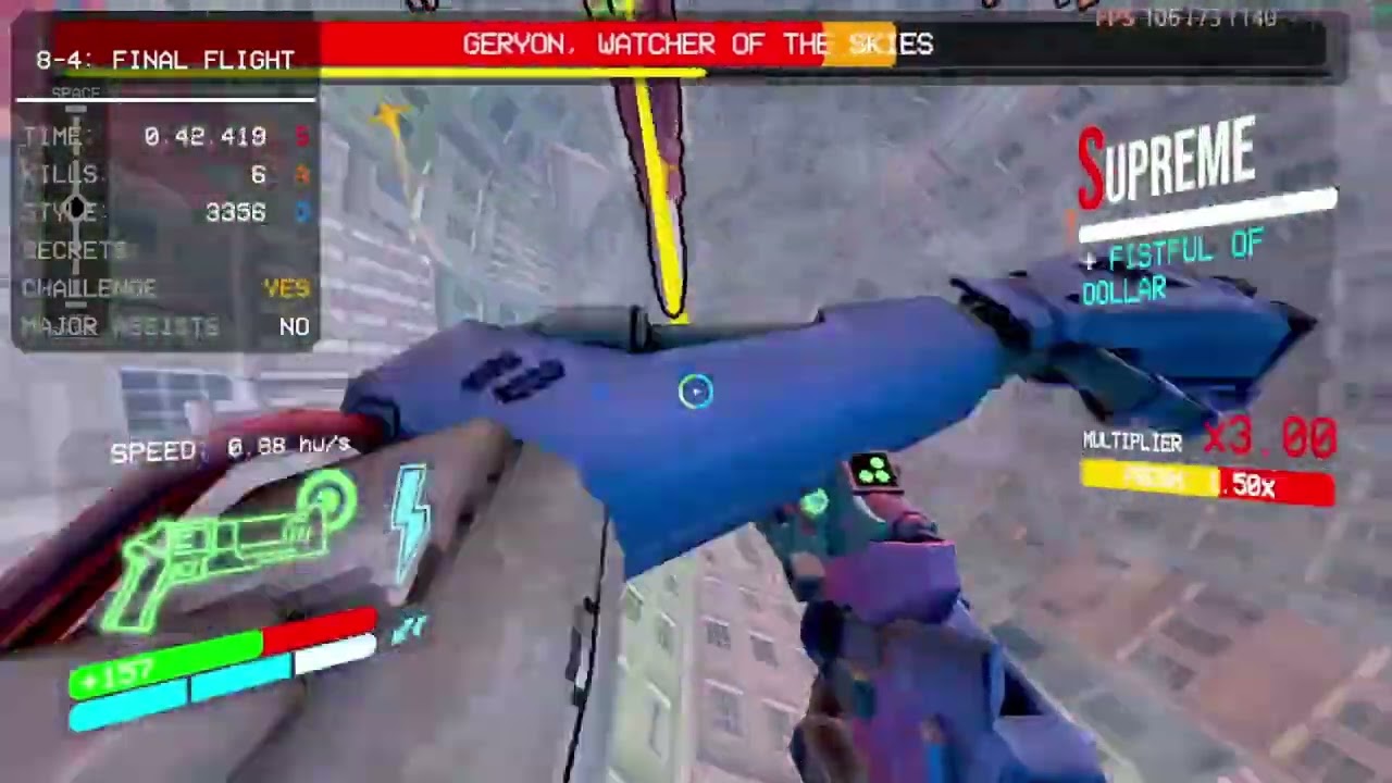 ULTRAKILL 8-4 ANY PERCENT SPEEDRUN DAY 1 PB