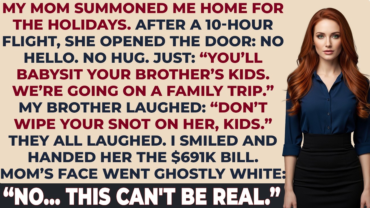 I Flew Home for Christmas to Be Their Free Nanny — So I Handed My Mom a $691,200 Bill for Identity T