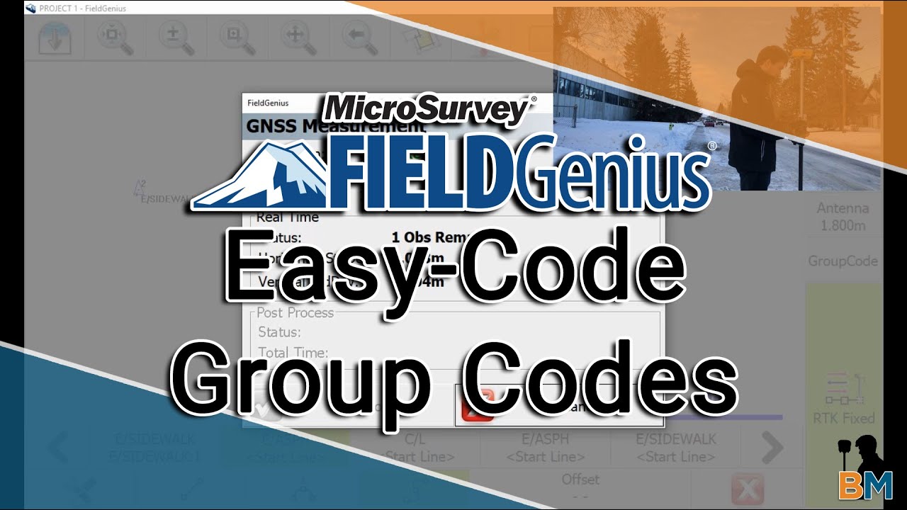 MicroSurvey FieldGenius How To: Line Work with Group Codes | Bench Mark