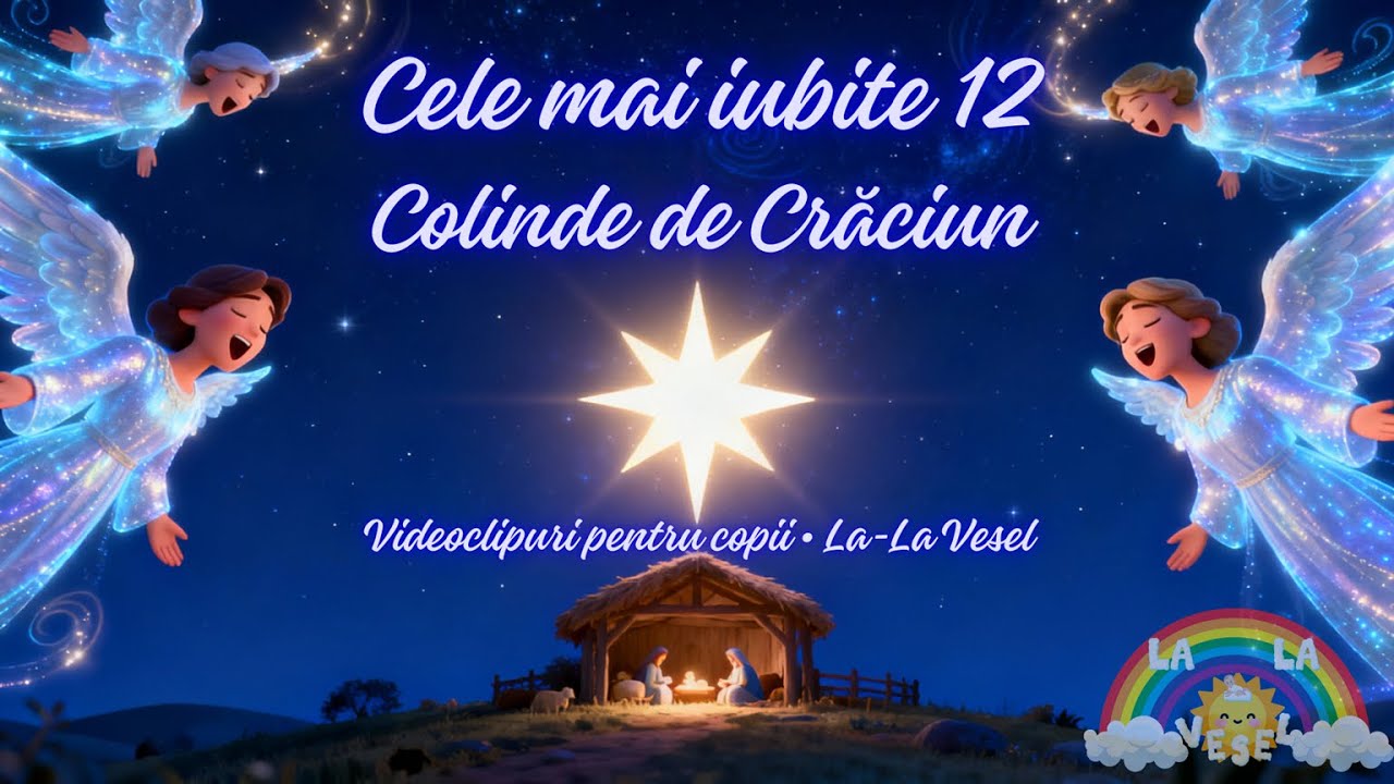 Colaj colinde de Crăciun pentru copii – Cele mai iubite 12 colinde | La-La Vesel