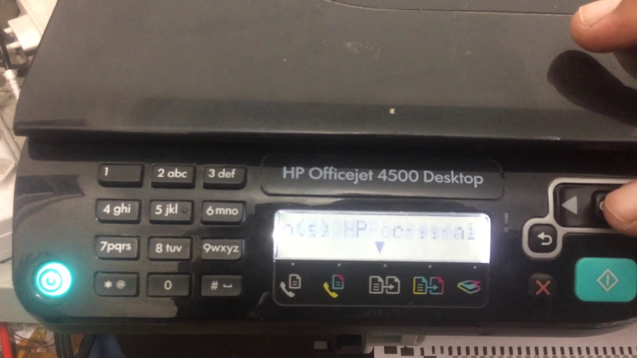 Como resetar impressora HP 4500
