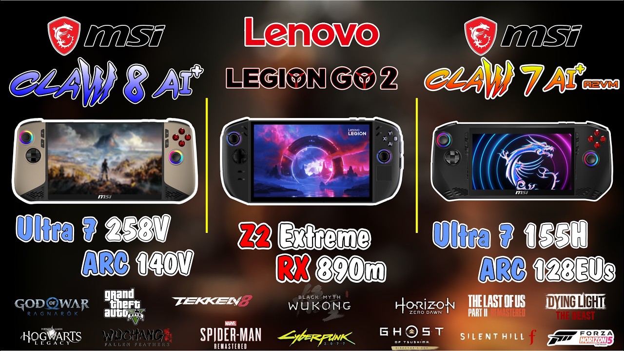 Z2 Extreme & Ultra 7 258V & 155H: iGPU Battle | RX 890m & ARC 140V & 128EUs - XeSS 3.0 & FSR 4.0