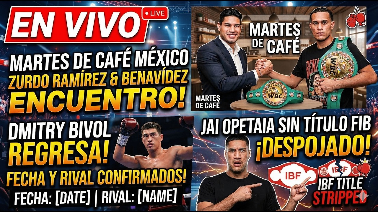 ¿SE CALIENTAN? Benavídez y Zurdo Rmz en Martes de Café | Bivol REGRESA y el escándalo de Opetaia