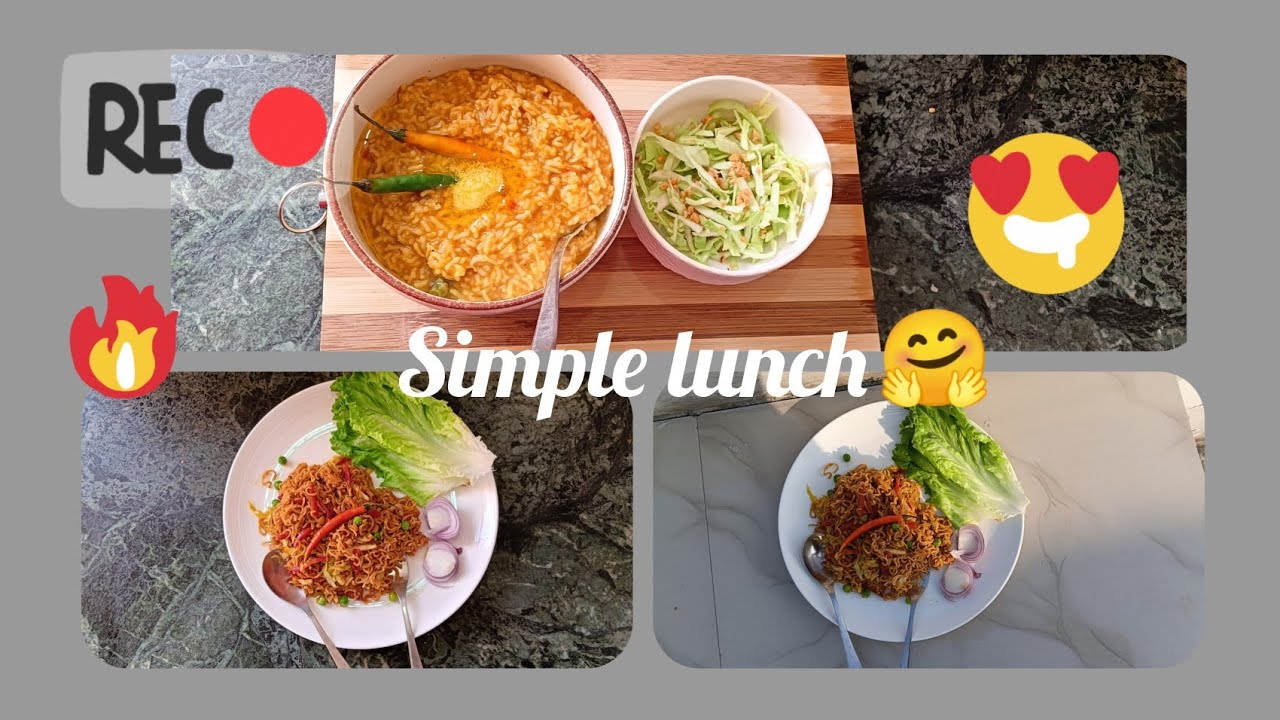 Simple & tasty lunch#jingim marwei ha ingwai
