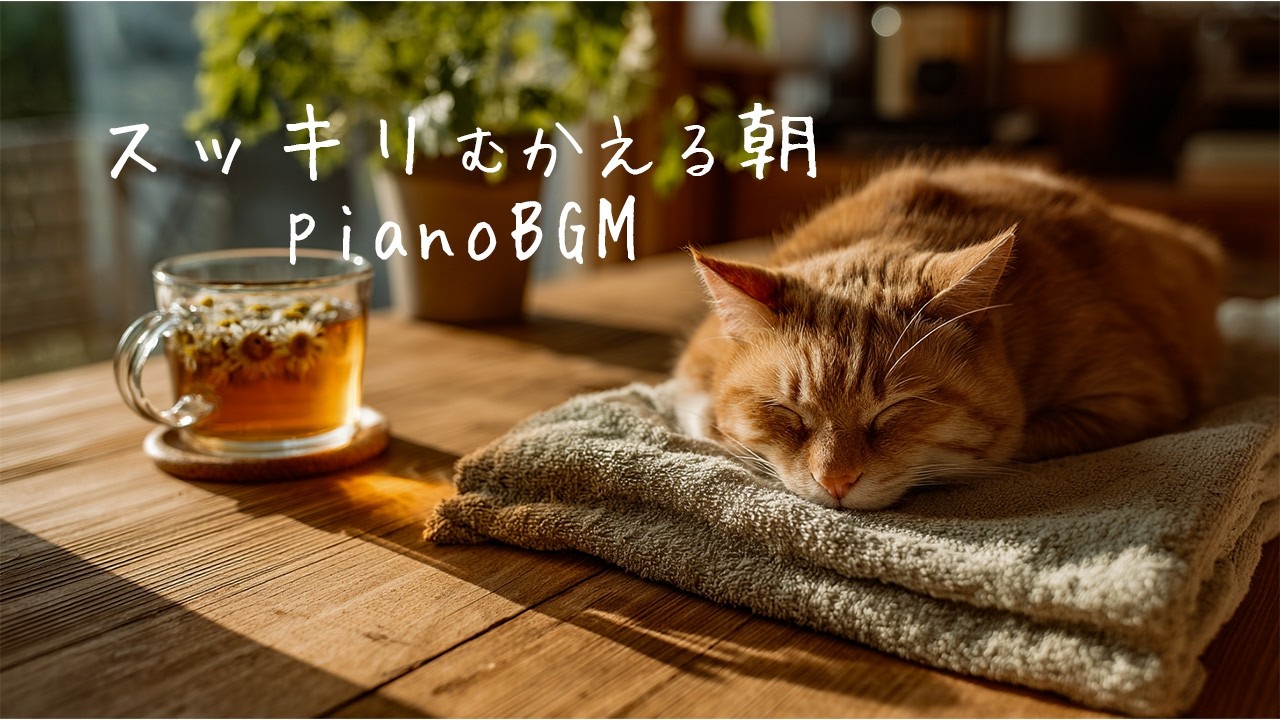 【ピアノBGM】スッキリむかえる朝。| リラックス・睡眠・作業・勉強  | A fresh and clear morning. - pianoBGM