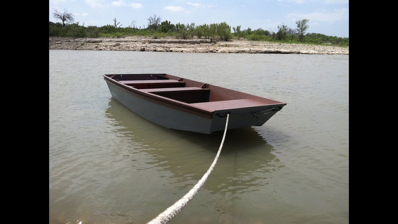 Homemade wooden boat
