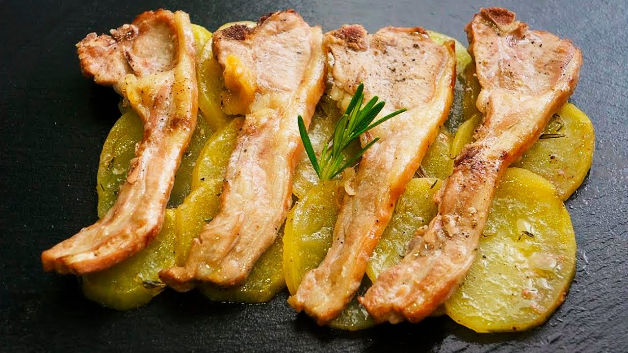 Chuletas de cordero al horno